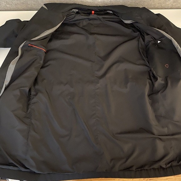 Strellson Men's Jacket Wooster Size‎ 50 Black Hidden Buttons Pockets Rain - Picture 12 of 16